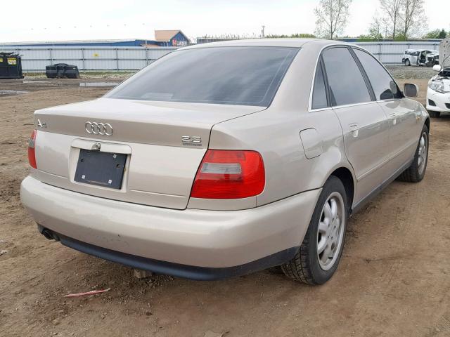 WAUED28DXWA191522 - 1998 AUDI A4 2.8 QUA GOLD photo 4