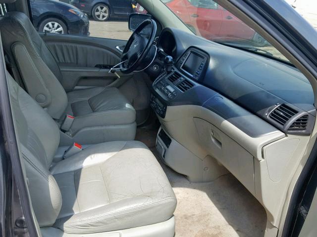 5FNRL387X6B055535 - 2006 HONDA ODYSSEY EX BLUE photo 5