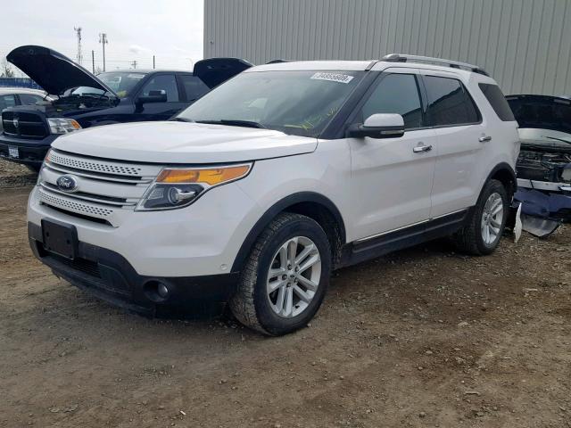 1FMHK8F82CGA33744 - 2012 FORD EXPLORER L WHITE photo 2