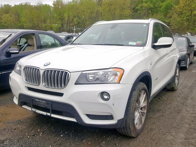 5UXWX9C56D0D02045 - 2013 BMW X3 XDRIVE2 WHITE photo 2