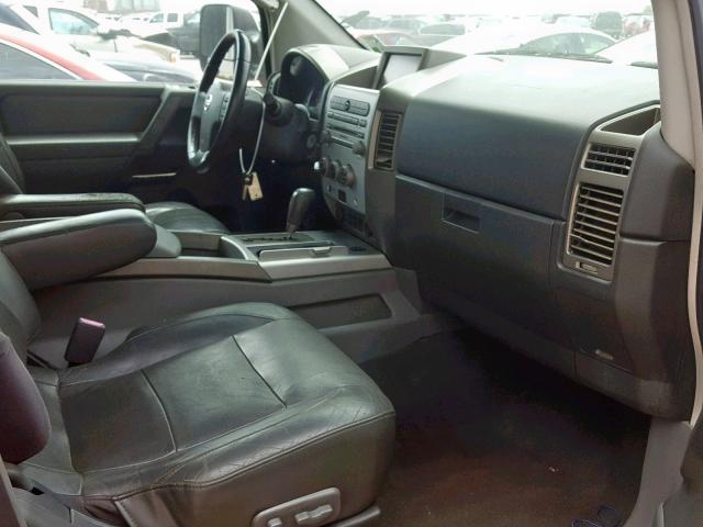 1N6BA07B85N547151 - 2005 NISSAN TITAN XE RED photo 5