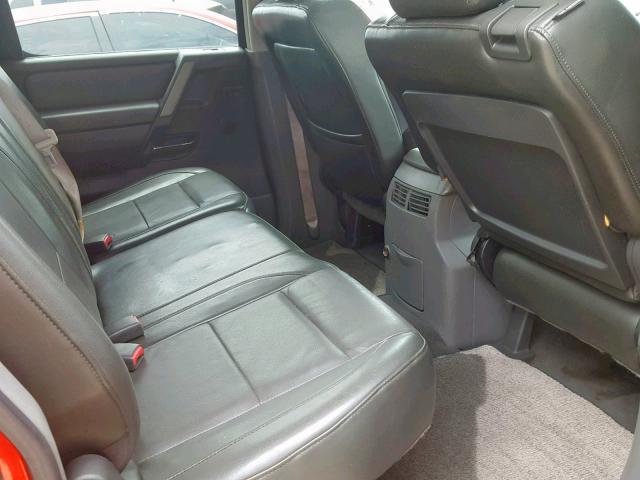 1N6BA07B85N547151 - 2005 NISSAN TITAN XE RED photo 6