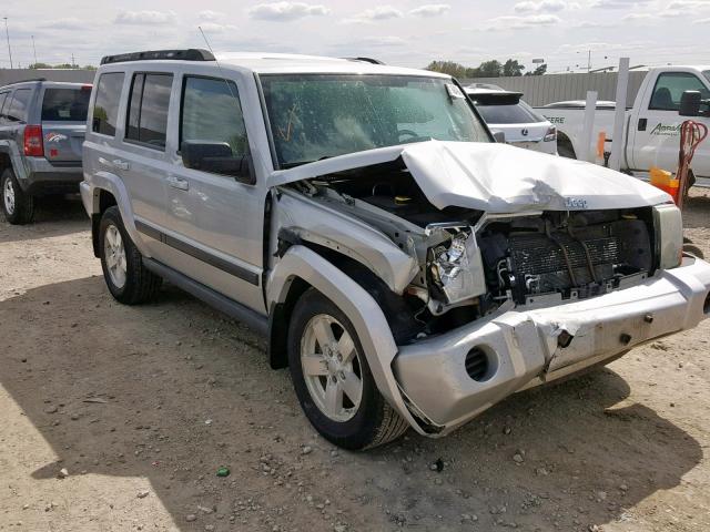 1J8HG48K67C546203 - 2007 JEEP COMMANDER SILVER photo 1