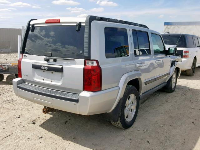1J8HG48K67C546203 - 2007 JEEP COMMANDER SILVER photo 4