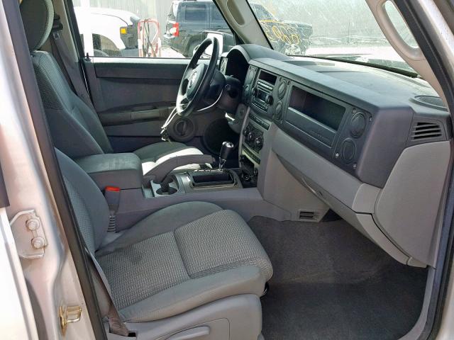 1J8HG48K67C546203 - 2007 JEEP COMMANDER SILVER photo 5