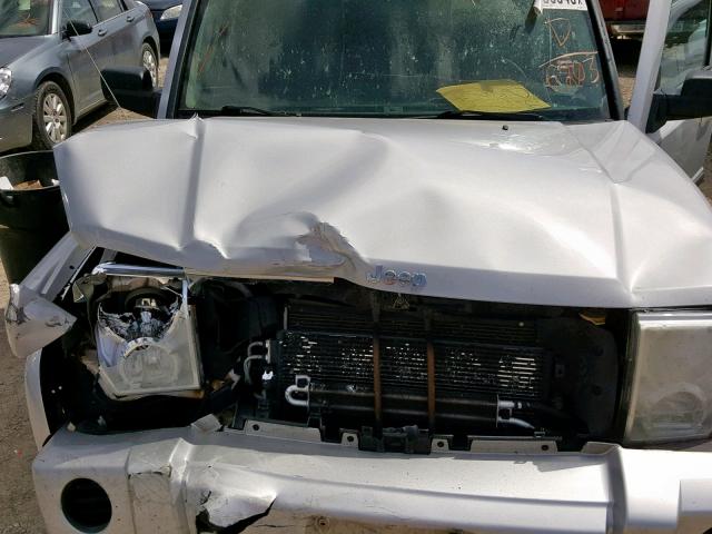 1J8HG48K67C546203 - 2007 JEEP COMMANDER SILVER photo 7