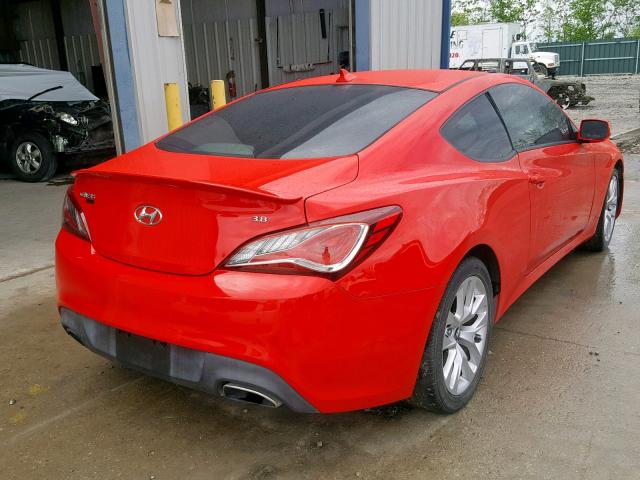 KMHHT6KJ7FU126467 - 2015 HYUNDAI GENESIS CO RED photo 4