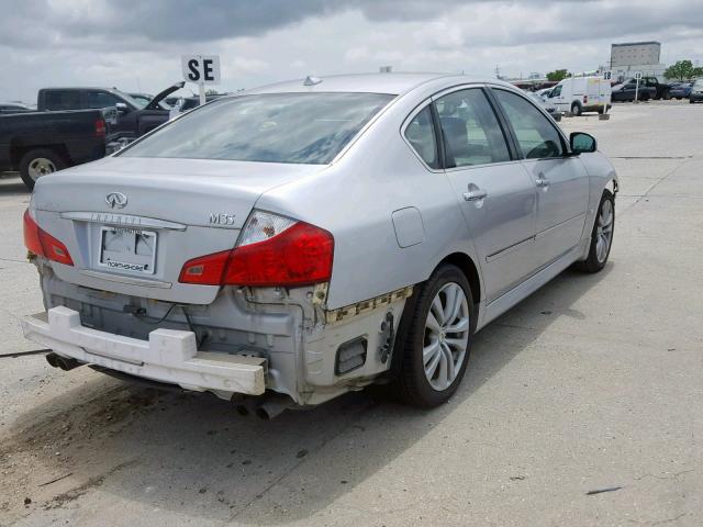 JNKAY01E08M603427 - 2008 INFINITI M35 BASE SILVER photo 4