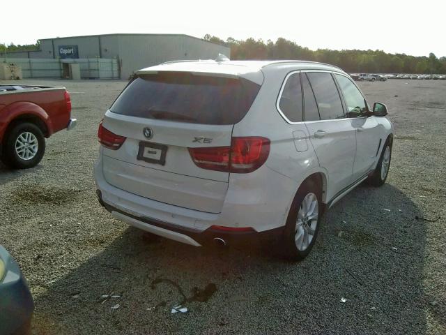 5UXKR2C51E0C01125 - 2014 BMW X5 SDRIVE3 WHITE photo 4