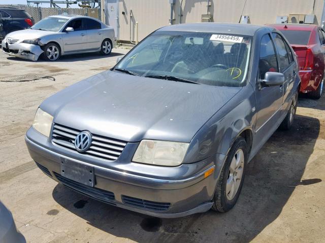 3VWSA69M44M114369 - 2004 VOLKSWAGEN JETTA GLS GRAY photo 2