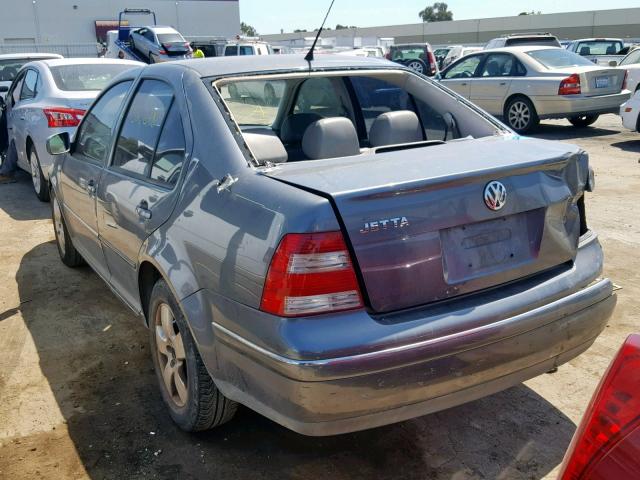 3VWSA69M44M114369 - 2004 VOLKSWAGEN JETTA GLS GRAY photo 3