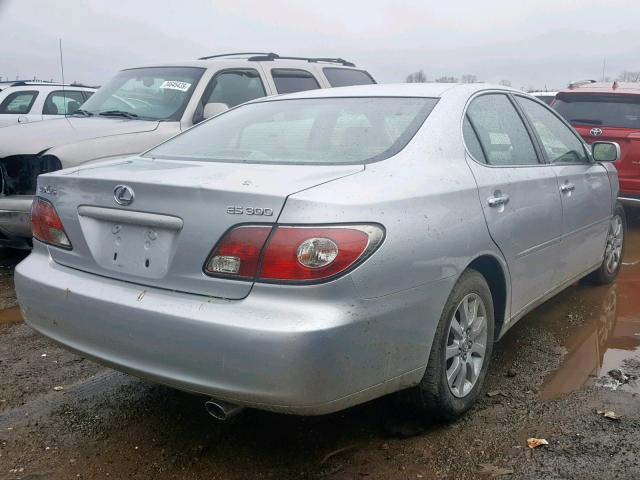 JTHBF30G230098053 - 2003 LEXUS ES 300 SILVER photo 4