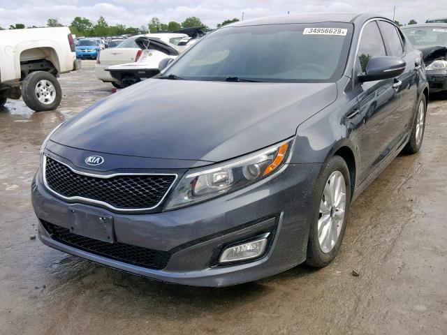 KNAGM4A72F5619214 - 2015 KIA OPTIMA LX CHARCOAL photo 2