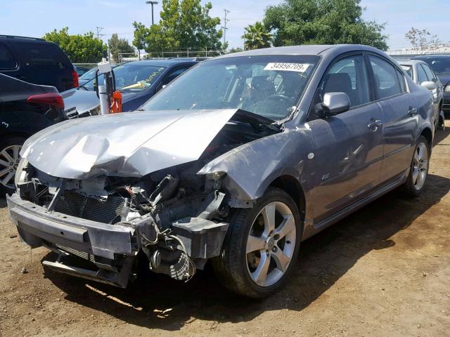 JM1BK123751302256 - 2005 MAZDA 3 S GRAY photo 2