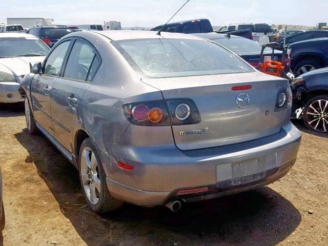 JM1BK123751302256 - 2005 MAZDA 3 S GRAY photo 3