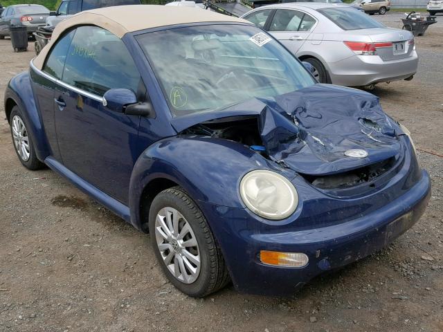 3VWBM31Y75M302860 - 2005 VOLKSWAGEN NEW BEETLE ლურჯი ფოტო 1