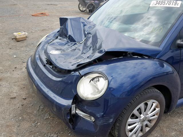 3VWBM31Y75M302860 - 2005 VOLKSWAGEN NEW BEETLE ლურჯი ფოტო 9