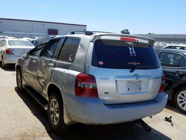 JTEDP21A260106356 - 2006 TOYOTA HIGHLANDER SILVER photo 3