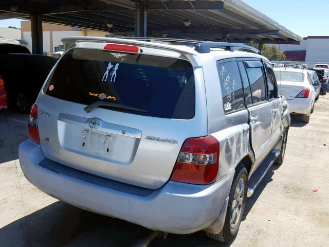 JTEDP21A260106356 - 2006 TOYOTA HIGHLANDER SILVER photo 4