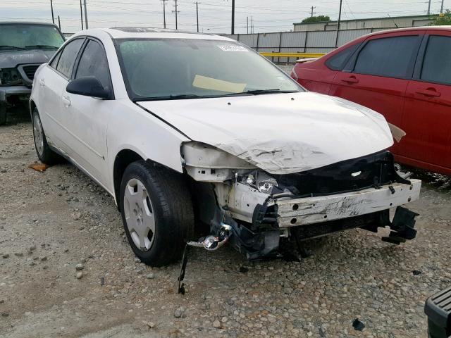 1G2ZF58B274218778 - 2007 PONTIAC G6 VALUE L WHITE photo 1