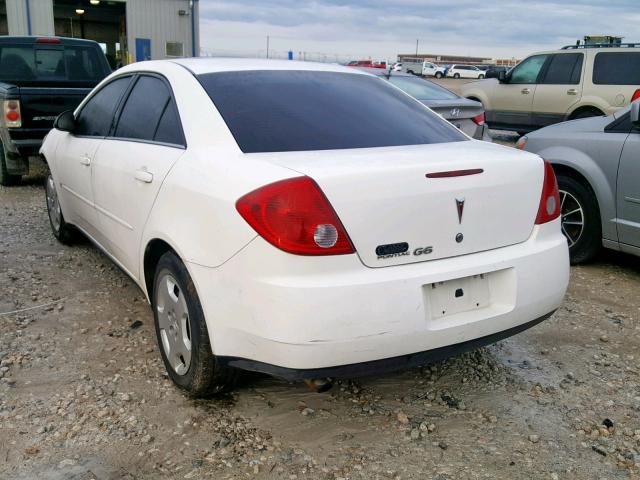 1G2ZF58B274218778 - 2007 PONTIAC G6 VALUE L WHITE photo 3