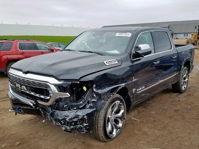 1C6SRFHT8KN519147 - 2019 RAM 1500 LIMIT BLACK photo 2