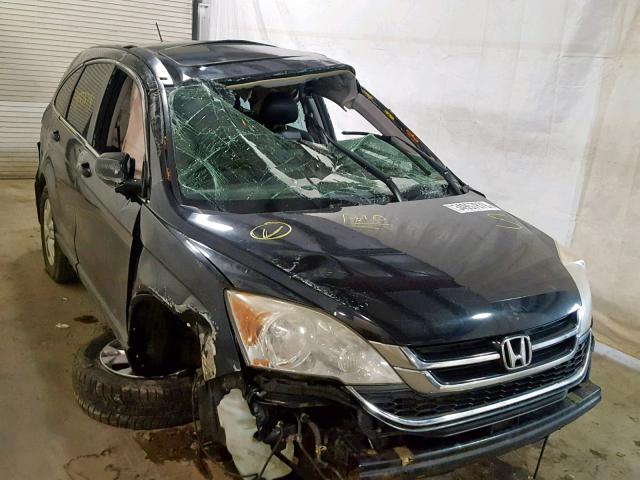 5J6RE4H76BL010285 - 2011 HONDA CR-V EXL BLACK photo 10