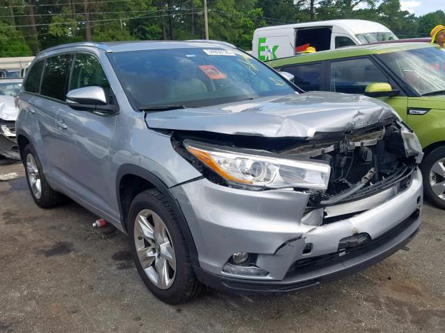 5TDYKRFH2GS156546 - 2016 TOYOTA HIGHLANDER SILVER photo 1