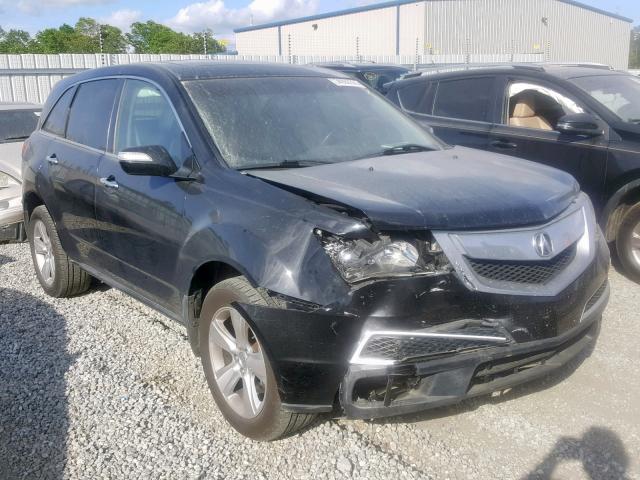 2HNYD2H29AH524912 - 2010 ACURA MDX BLACK photo 1