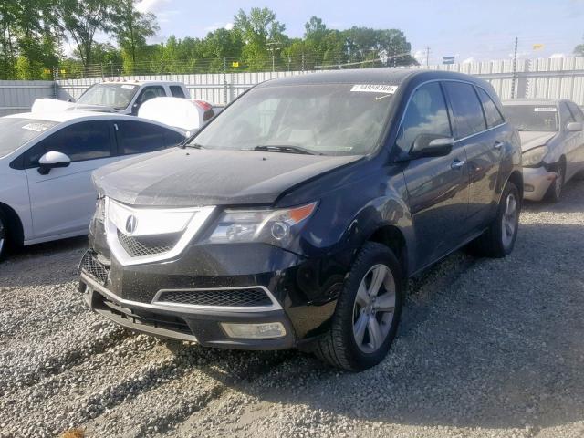 2HNYD2H29AH524912 - 2010 ACURA MDX BLACK photo 2