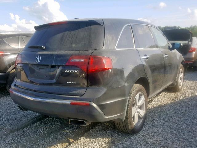 2HNYD2H29AH524912 - 2010 ACURA MDX BLACK photo 4