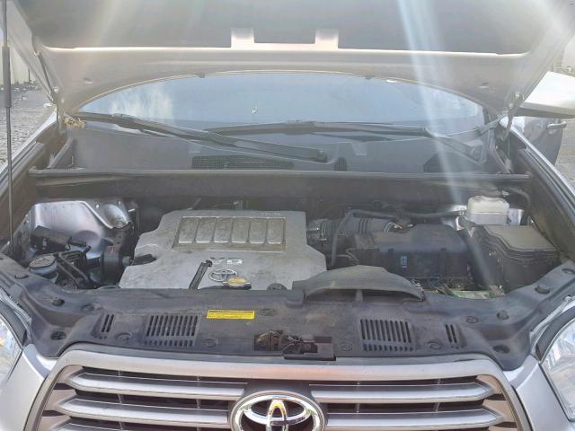 5TDKK3EH4AS009866 - 2010 TOYOTA HIGHLANDER SILVER photo 7