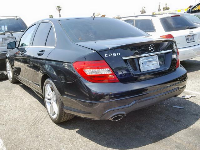 WDDGF4HB4EG156041 - 2014 MERCEDES-BENZ C 250 BLACK photo 3