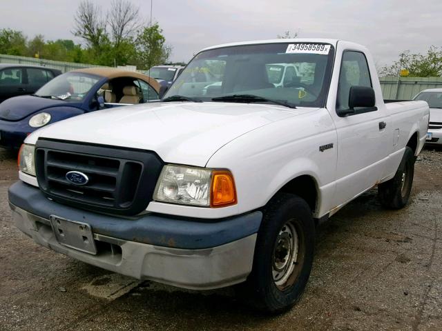 1FTYR10D65PA87886 - 2005 FORD RANGER WHITE photo 2