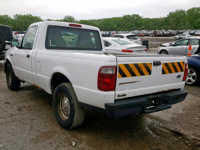 1FTYR10D65PA87886 - 2005 FORD RANGER WHITE photo 3