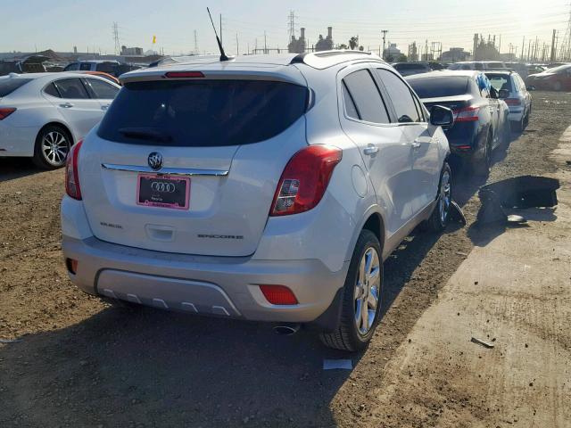 KL4CJBSB4DB209461 - 2013 BUICK ENCORE CON WHITE photo 4