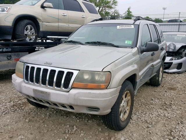 1J4GW48SXYC103277 - 2000 JEEP GRAND CHER GRAY photo 2