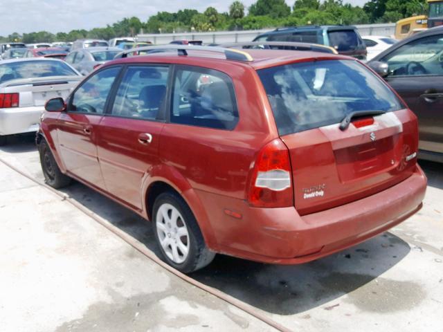 KL5JD86Z75K123096 - 2005 SUZUKI FORENZA S RED photo 3