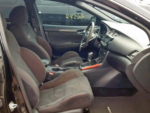 3N1CB7AP2HY323952 - 2017 NISSAN SENTRA SR BLACK photo 5