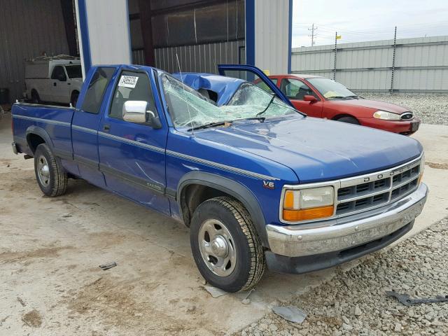 1B7GL23X3TS505758 - 1996 DODGE DAKOTA BLUE photo 1