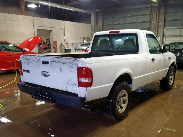 1FTYR10D78PA46168 - 2008 FORD RANGER WHITE photo 4