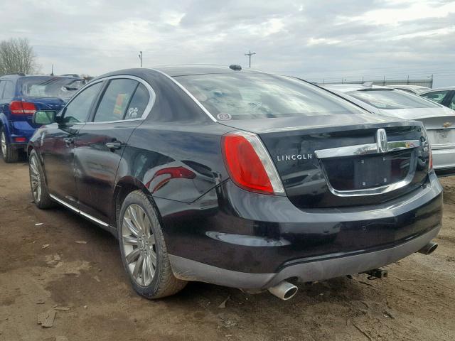 1LNHM94R59G620475 - 2009 LINCOLN MKS BLACK photo 3