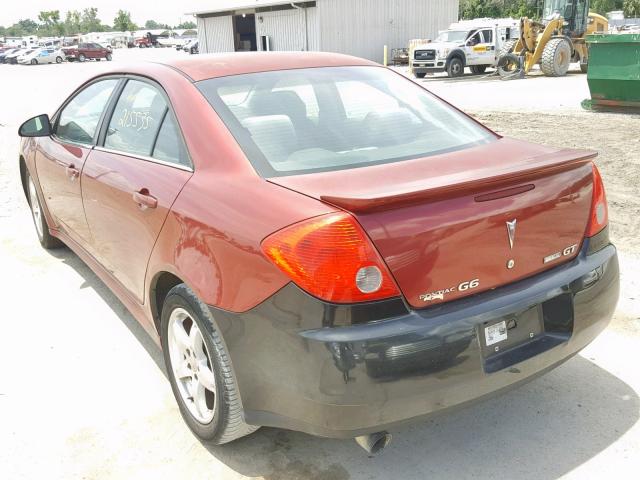 1G2ZK57K094231612 - 2009 PONTIAC G6 GT RED photo 3