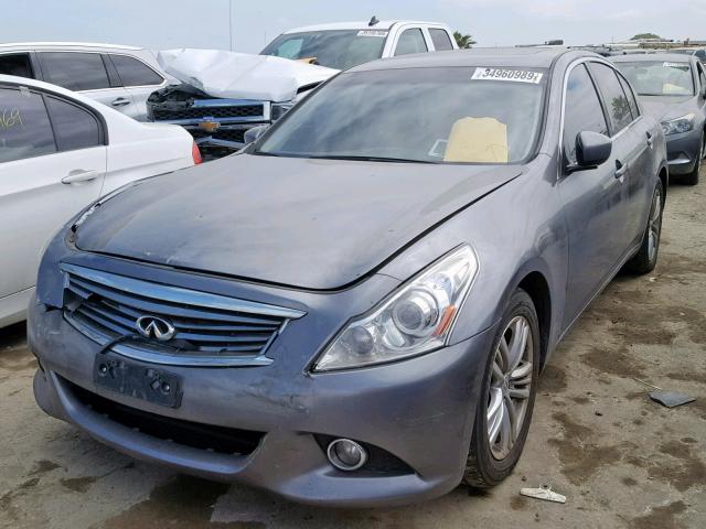 JN1CV6APXDM724325 - 2013 INFINITI G37 BASE CHARCOAL photo 2