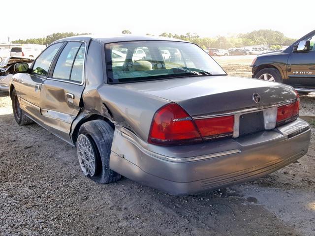 2MEFM74W9YX674567 - 2000 MERCURY GRAND MARQ GRAY photo 3