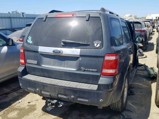 1FMCU59319KC04363 - 2009 FORD ESCAPE HYB BLUE photo 4