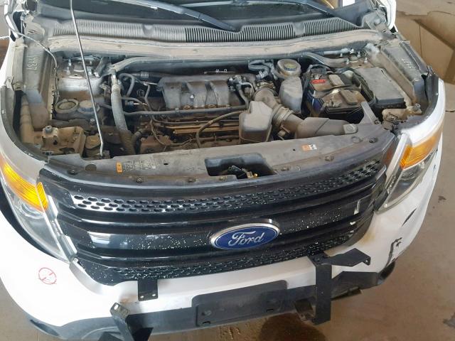 1FM5K8AR8EGA18574 - 2014 FORD EXPLORER P WHITE photo 7