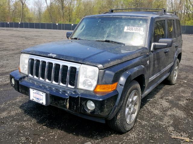 1J8HG58N06C127570 - 2006 JEEP COMMANDER BLACK photo 2