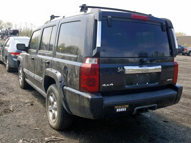 1J8HG58N06C127570 - 2006 JEEP COMMANDER BLACK photo 3