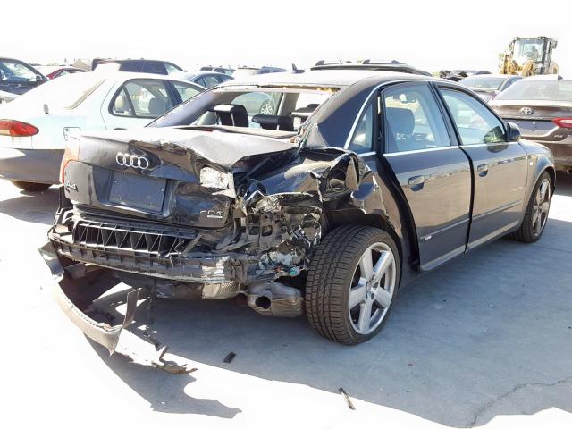 WAUEF78E28A097119 - 2008 AUDI A4 S-LINE BLACK photo 4